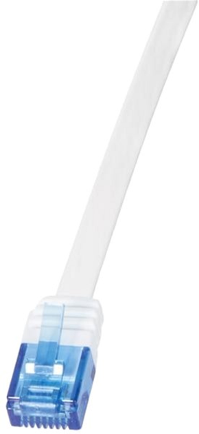 Patchcord LogiLink Cat 5e U-UTP 1m White (4052792002980) - obraz 1