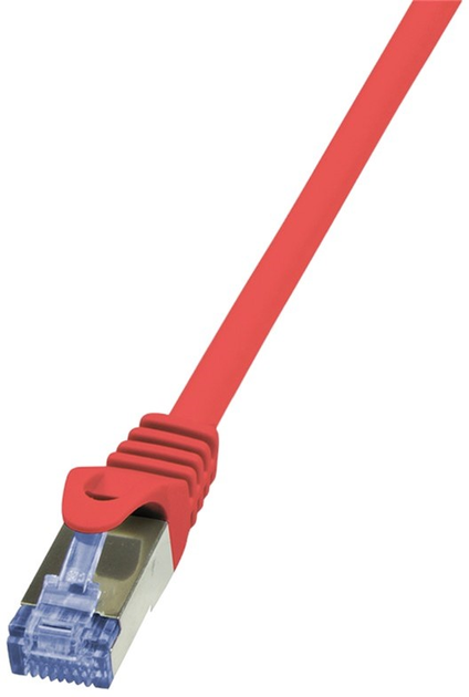 Patchcord LogiLink PrimeLine Cat 6a SFTP 0.25 m Red (CQ3014S) - obraz 1