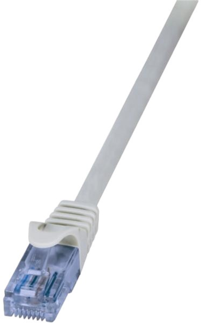 Patchcord LogiLink EconLine Cat 6a U-UTP 1 m Grey (CP3032U) - obraz 1