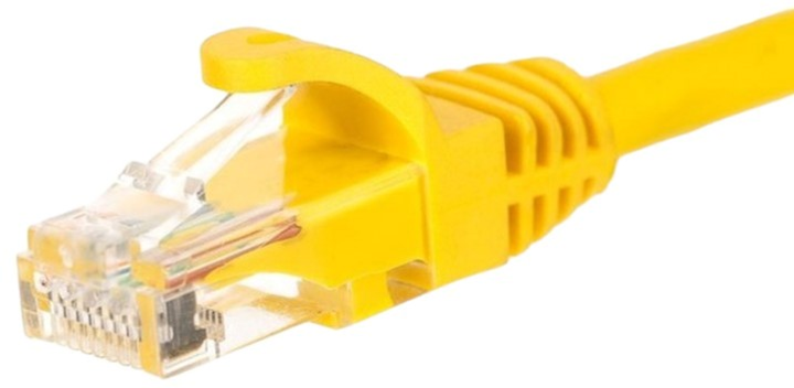 Патч-корд Netrack Cat 5e UTP 0.25 м Yellow (BZPAT025UY) - зображення 1