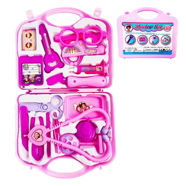 Детский игрушечный набор доктора Taokey 15 предметов Pink