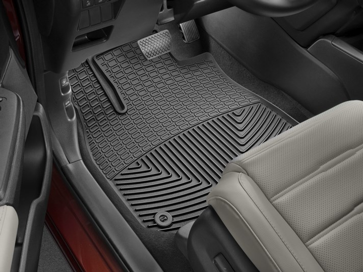 Акція на Комплект автокилимків передніх WeatherTech всесезонні Honda CR-V (2017-2022) 2 шт. Чорний (W419) від Rozetka