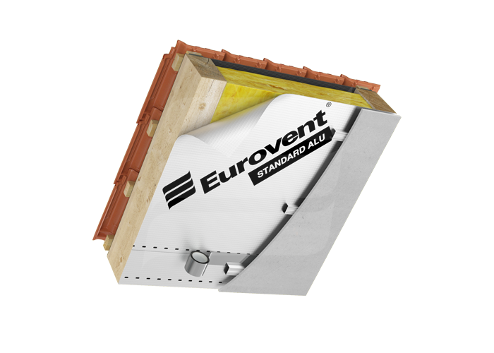 Пароізоляційна мембрана STANDARD EUROVENT ALU 180 г/м2 1,5 м. х 50 м.п. - Фото 2 Пароізоляційна мембрана STANDARD EUROVENT ALU 180 г/м2 1,5 м. х 50 м.п. - зображення 2