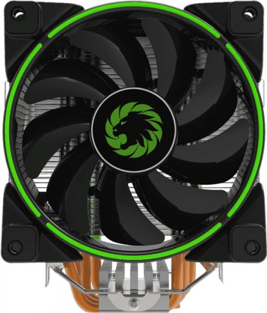 Кулер для процессора Intel/AMD TDP 187W GameMax Gamma 500-Green с подсветкой 120 мм - изображение 1