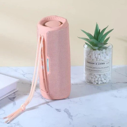 Портативна Bluetooth колонка TG365 1200 mAh з ремінцем Pink - Фото 2 Портативна Bluetooth колонка TG365 1200 mAh з ремінцем Pink - зображення 2
