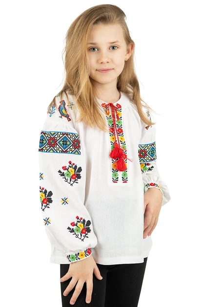 Вишиванка для дівчинки V&V Казкова 152 Білий (010410193-001) - изображение 2