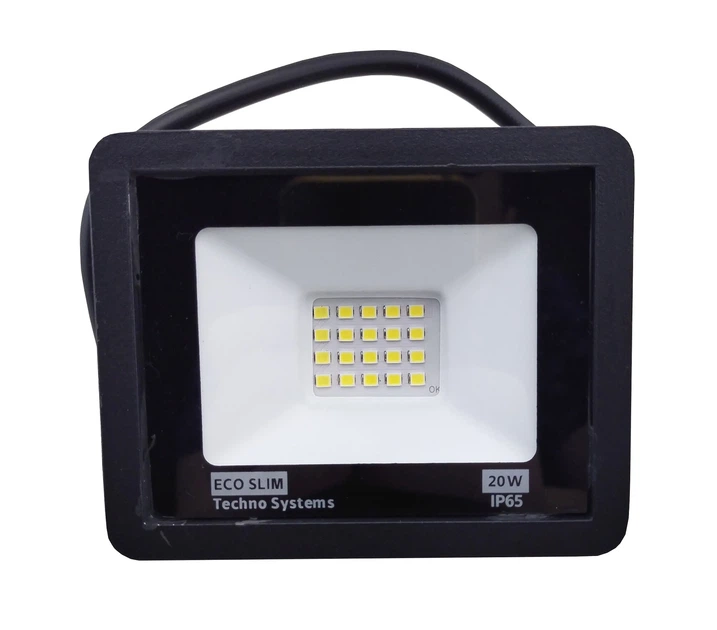 Прожектор светодиодный LED 20W ECO Slim 220V 1400Lm 6500K IP65 - Фото 5 Прожектор светодиодный LED 20W ECO Slim 220V 1400Lm 6500K IP65 - изображение 5