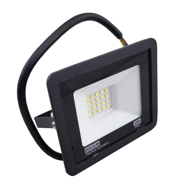 Прожектор светодиодный LED 20W ECO Slim 220V 1400Lm 6500K IP65 - Фото 7 Прожектор светодиодный LED 20W ECO Slim 220V 1400Lm 6500K IP65 - изображение 7