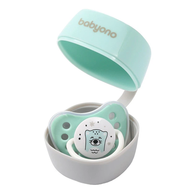 Футляр для пустушки м'ятний BabyOno Natural Nursing (5901435410301) - зображення 2