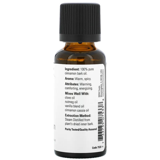 Эфирное масло коры корицы NOW Foods, Essential Oils "Cinnamon Bark" (30 мл) - изображение 2