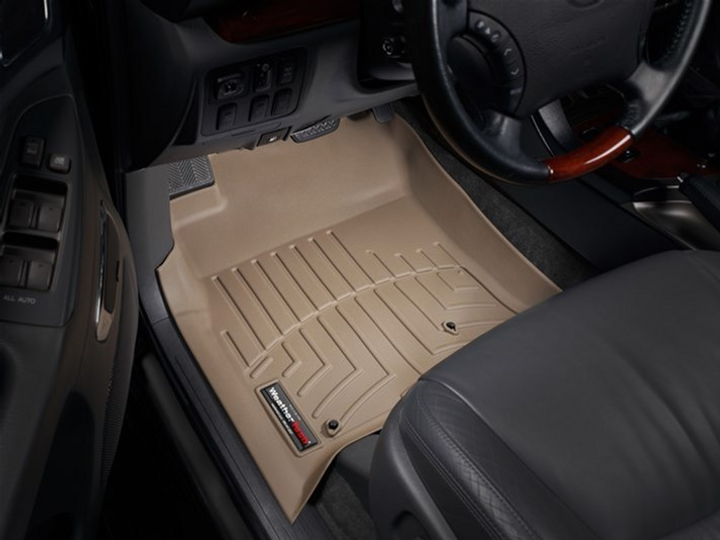 Акція на Коврики автомобільні передні WeatherTech 3D лайнери Lexus GX470 2003 - 2008 Бежеві від Rozetka