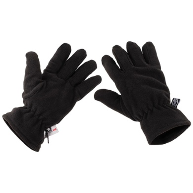 Перчатки флисовые MFH Fleece Thinsulate Черные XXL - изображение 1