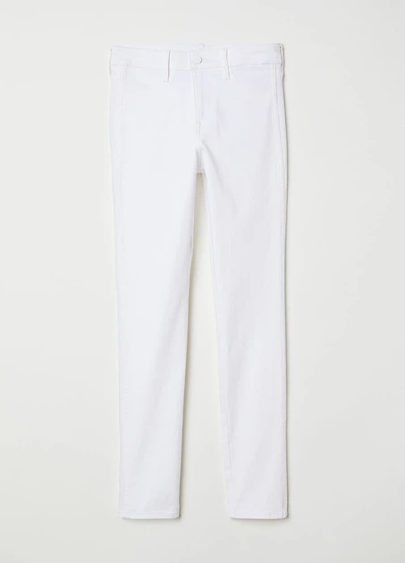 Джинси H&M W25 Білий 0399256_бел_02 - зображення 4