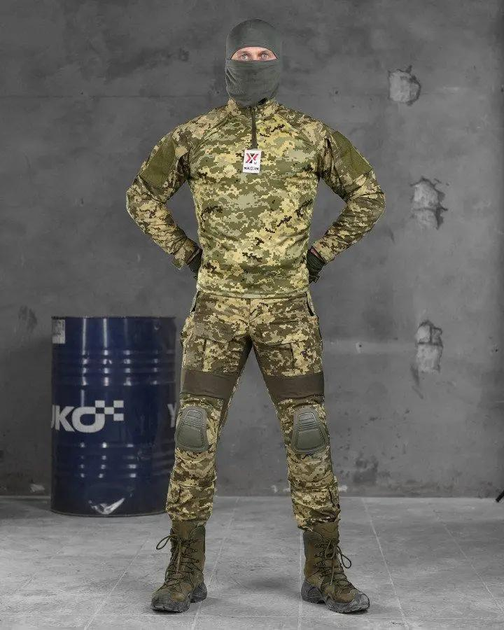 Тактичний костюм з наколінниками Amarok весна/літо 2XL піксель (40184) - зображення 1