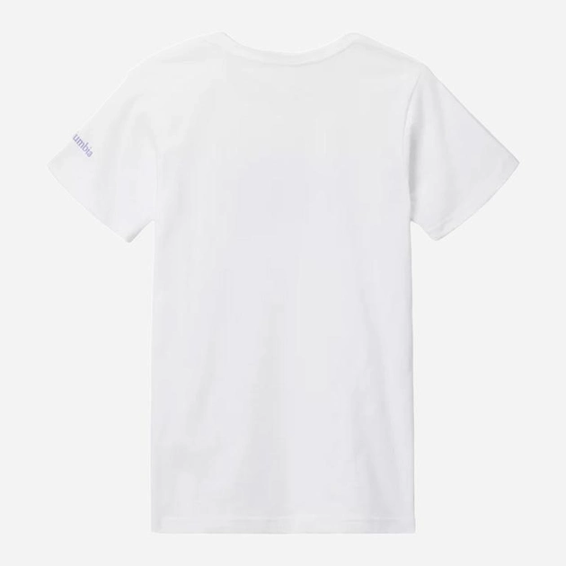 Koszulka młodzieżowa dla dziewczynki Columbia Mission Lake Short Sleeve Graphic Shirt 1989791105 159-167 cm (XL) Biała (195980282239) - obraz 2