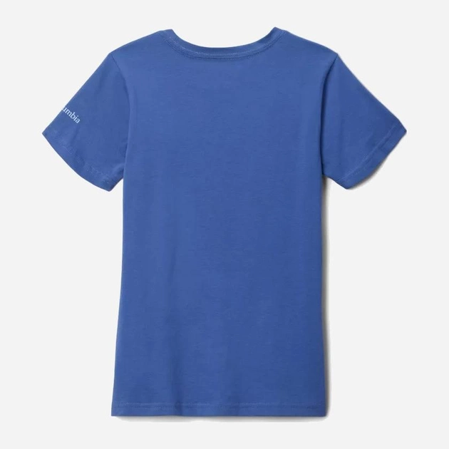 Koszulka dziecięca dla dziewczynki Columbia Mission Lake Short Sleeve Graphic Shirt 1989791593 132 cm (S) Granatowa (195980282277) - obraz 2