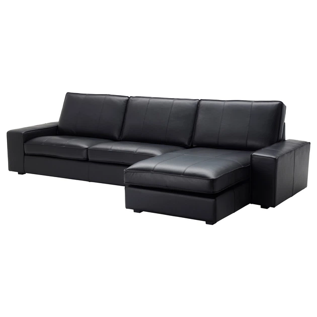 4-місний диван IKEA KIVIK КІВІК, з кушеткою, ГРАНН, Бомстад чорний, 394.431.91 - изображение 2