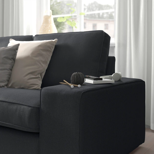 П-подібний диван IKEA KIVIK КІВІК, 6-місний, Антрацит трезунд, 594.943.92 - Фото 3 П-подібний диван IKEA KIVIK КІВІК, 6-місний, Антрацит трезунд, 594.943.92 - зображення 3