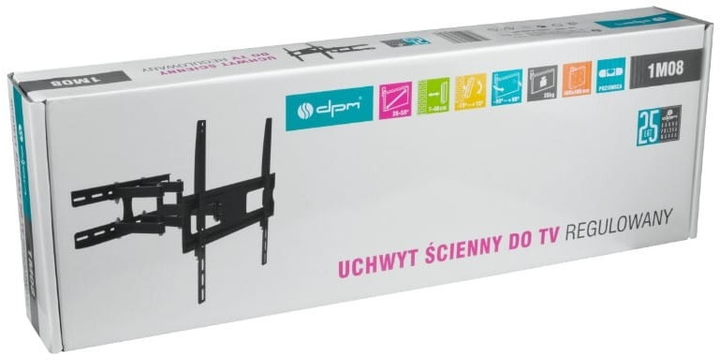 Uchwyt DPM 1M08 dla TV naścienny regulowany 26-55 cali 35 kg (5906881180808) - obraz 5
