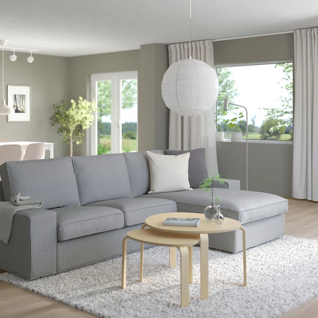 3-місний диван із кушеткою IKEA KIVIK КІВІК, Tibbleby бежевий, сірий, 994.405.90 - Фото 4 3-місний диван із кушеткою IKEA KIVIK КІВІК, Tibbleby бежевий, сірий, 994.405.90 - зображення 4