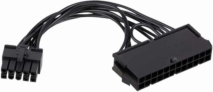 Adapter Akyga P1 20+4 pin 10 pin Black (AK-CA-76) - obraz 1