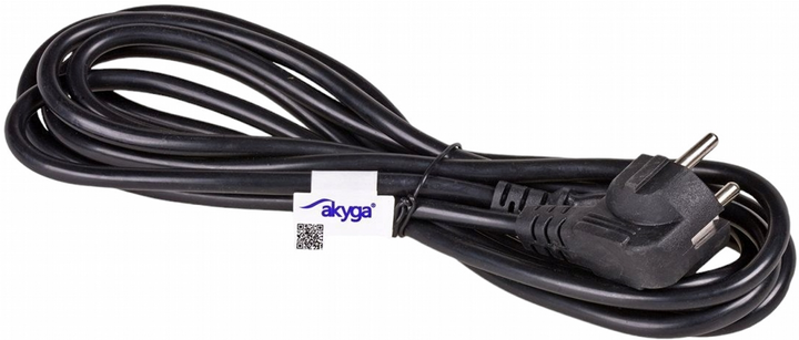 Kabel zasilający Akyga Power IEC-C13 - CEE 7/7 5 m Black (AK-PC-05A) - obraz 1