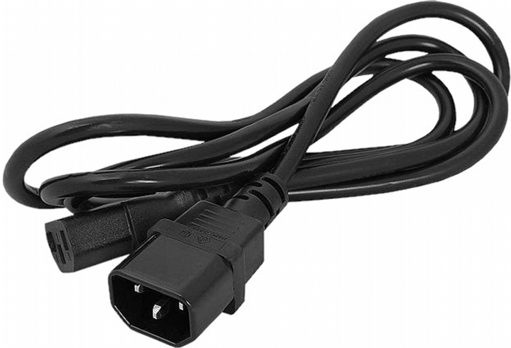 Kabel zasilający Akyga IEC-C13 - IEC-C14 5 m Black (AK-PC-11A) - obraz 1