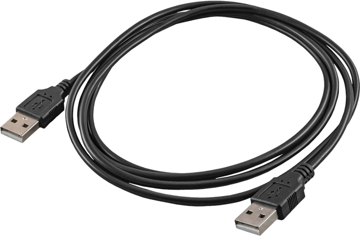 Кабель Akyga USB Type-A - USB Type-A 1.8 м Black (AK-USB-11) - зображення 1