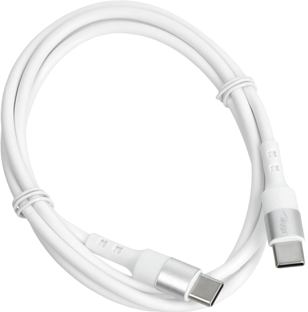 Kabel Akyga USB Type-C - USB Type-C 1 m White (AK-USB-40) - obraz 1