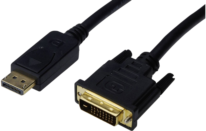 Adapter Digitus DisplayPort - DVI-D M/M 3 m Black (AK-340306-030-S) - obraz 1