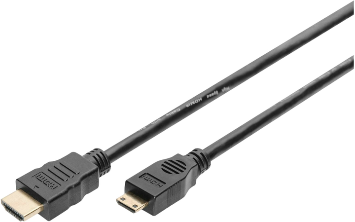 Kabel Digitus mini-HDMI - HDMI 3 m Black (AK-330106-030-S) - obraz 1