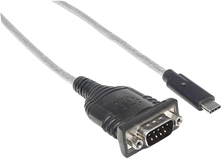Kabel Manhattan USB Type-C 0.45 m Black (0766623151283) - obraz 1