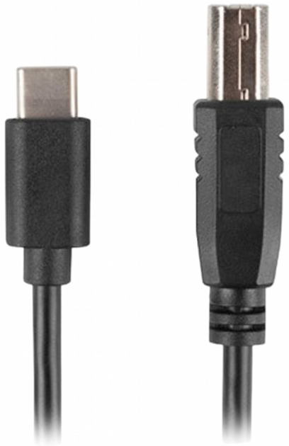 Kabel Lanberg USB Type-C - USB Type-B 1.8 m Black (CA-USBA-14CC-0018-BK) - obraz 1