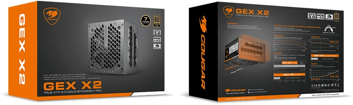 Блок питания Cougar GEX X2 850 Вт 80 Plus Gold – фото, отзывы