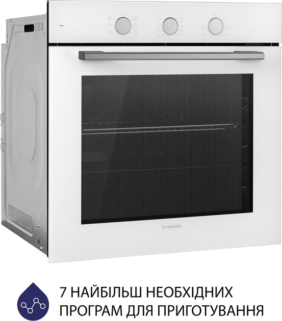 Духова шафа електрична Minola EO 675 WH - зображення 4