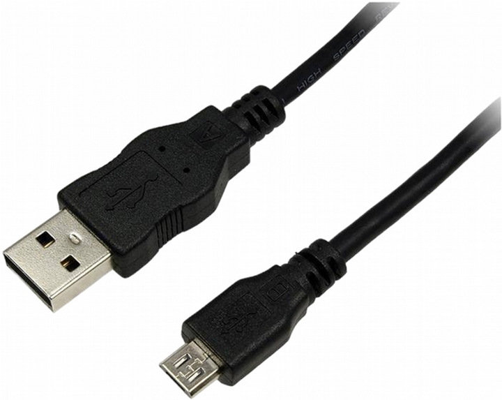 Kabel Logilink USB Type-A - micro-USB 0.6 m Black (4052792001617) - obraz 1