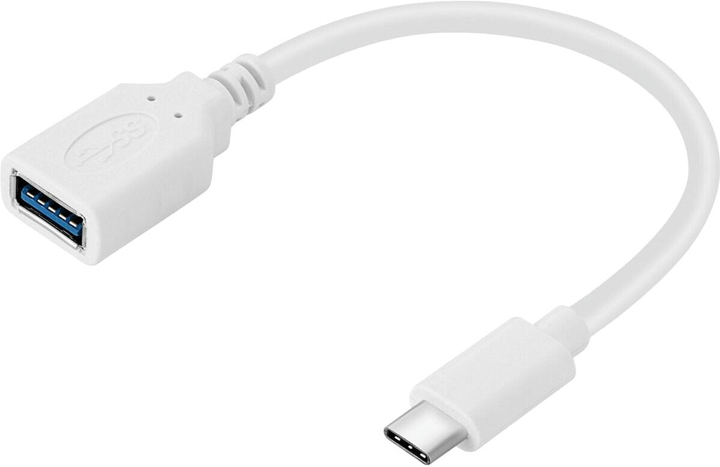 Adapter Sandberg USB Type-C - USB Type-A White (5705730136054) - obraz 1