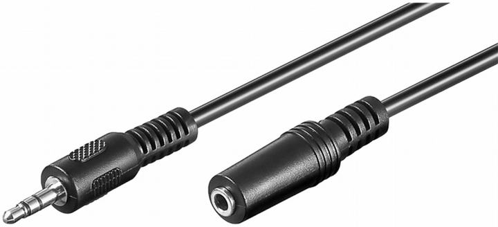 Kabel Techly Audio Jack 3.5 mm M/F 10 m Black (4040849509353) - obraz 1