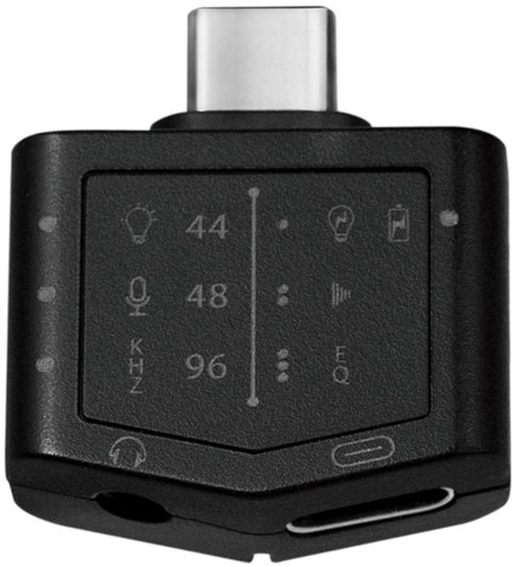 Adapter Logilink USB Type-C - USB Type-C + 2 x Mini Jack 3.5 mm Black (4052792059816) - obraz 1