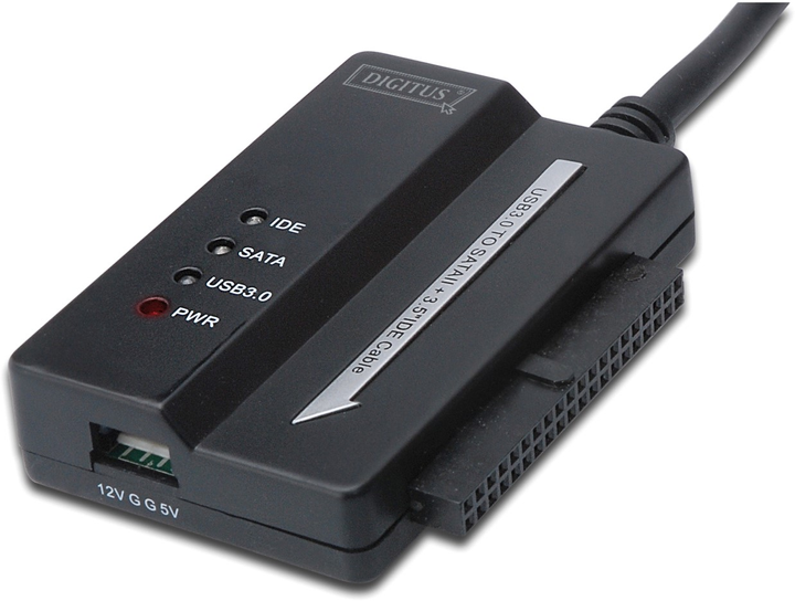 Adapter Digitus USB Type-A - IDE + SATA Black (DA-70325) - obraz 1