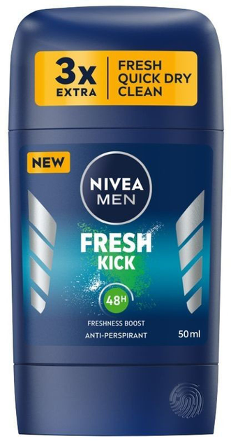 Antyperspirant NIVEA Fresh Kick w sztyfcie dla mężczyzn 50 ml (42429630) - obraz 1