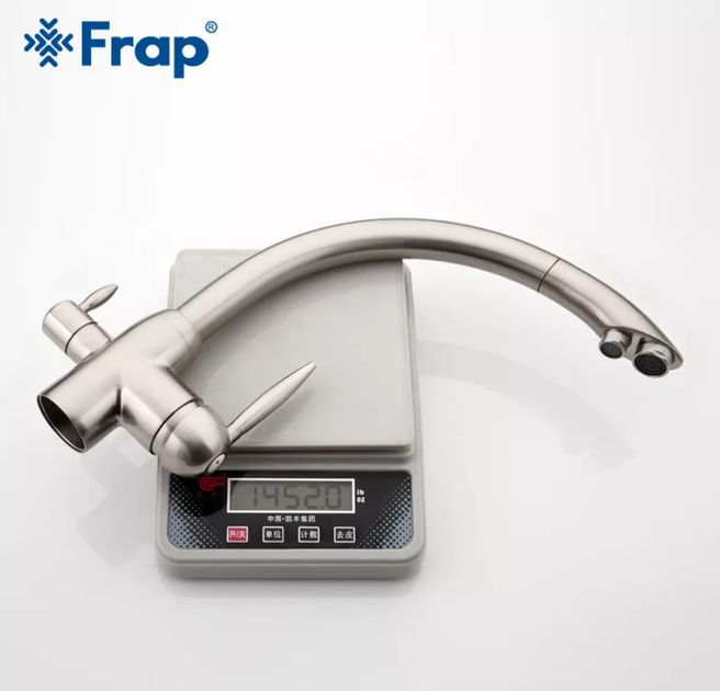 Смеситель для кухни с подключением к фильтру Frap F4399-5, сатин - изображение 5