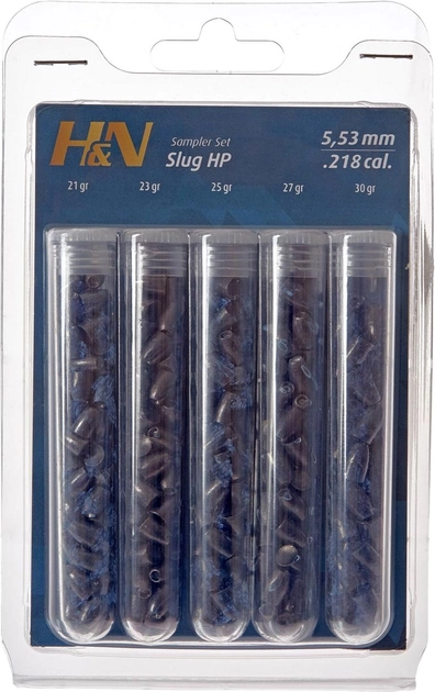 Пули пневматические H&N Slug Sampler Test Set. кал. 5.53 мм (14530378) ($JS799293) - Уценка - изображение 1