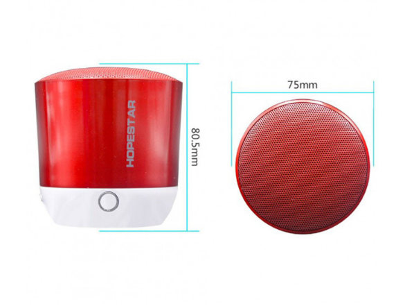 Бездротова колонка HOPESTAR H9 з мікрофоном + Bluetooth 3.0 вбудованим радіо 3 Вт Червона (11339) - Фото 3 Бездротова колонка HOPESTAR H9 з мікрофоном + Bluetooth 3.0 вбудованим радіо 3 Вт Червона (11339) - зображення 3
