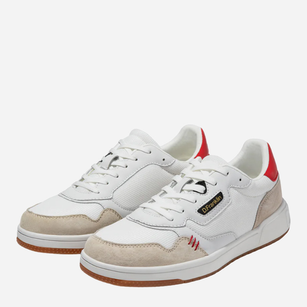 Buty sportowe męskie D.Franklin Court V2 DFSH384008-RED 44 (11US/10UK) 27.5 cm Biały/Beżowy (8445333399506) - obraz 3
