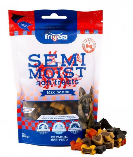 Smakołyk dla psów Frigera Semi-Moist Soft Treats Mix Bones 165 g (4022858612262) - obraz 1