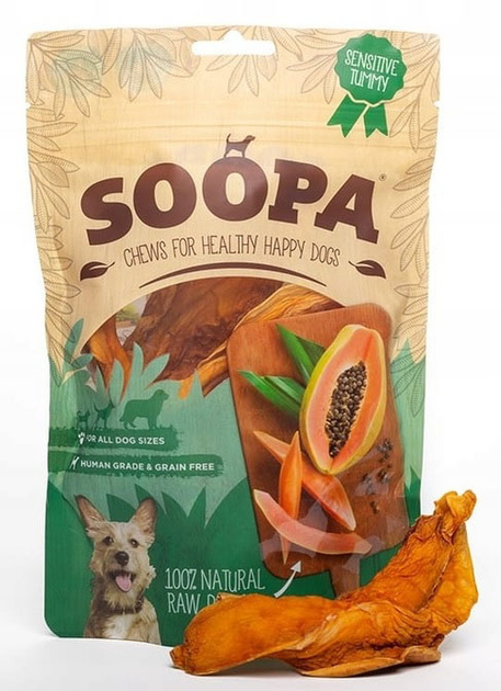 Smakołyk dla psów Soopa Papaya Chews 85 g (5060289920005) - obraz 1