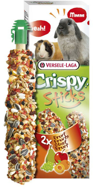 Хрусткі палички для кроликів і морської свинки Versele-Laga Sticks Fruit 2 шт 110 г (5410340620595) - зображення 1