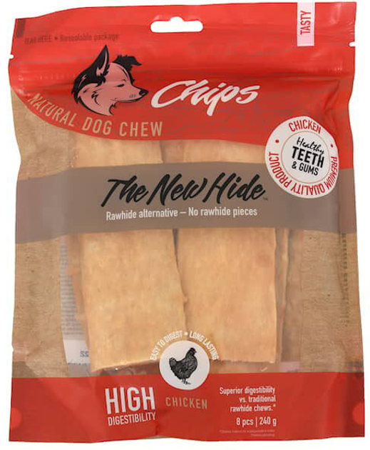 Smakołyk dla psów Treateaters The New Hide Flip Chips Chicken 240 g (5705833209228) - obraz 1