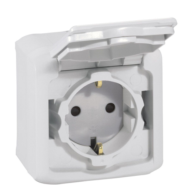 Розетка із заземлюючим контактом із захисною кришкою Legrand Forix IP44 782393 сіра - Фото 1 Розетка із заземлюючим контактом із захисною кришкою Legrand Forix IP44 782393 сіра - зображення 1